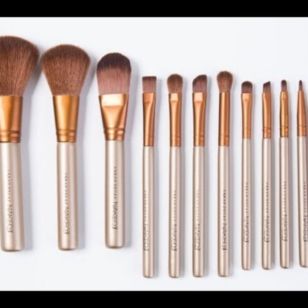 Naked 3 makeup brushes set 12 pcs